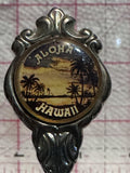 Aloha Hawaii Beach Volcano Stuart Silver Plated  Souvenir Spoon
