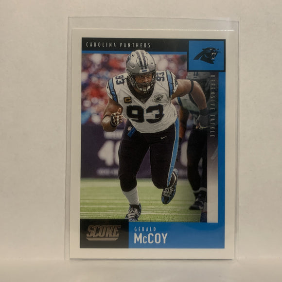 #262 Gerald Mccoy Carolina Panthers 2020 Score Football Card LD