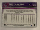 # 125 Troy Tulowitzki Colorado Rockies 2015 Topps Series One Baseball Card