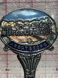 Abbotsford England Village Silver Plated  Souvenir Spoon