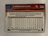# 102 Gordon Beckham Los Angeles Angels 2015 Topps Series One Baseball Card