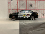 Black White Police Car Unbranded Loose Diecast Car