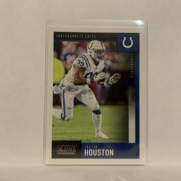 #100 Justin Houston Indianaplois Colts 2020 Score Football Card LE