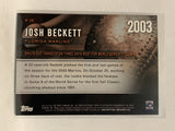 # H-28 Josh Beckett Highlights Florida Marlins 2015 Topps Series One Baseball Card