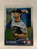 # 50 Yu Darvish Texas Rangers 2015 Topps Series One Baseball Card