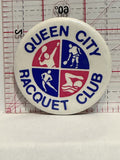 Queen City Raquet Club Button Pinback
