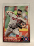 # 30 Tanner Roark Rookie Washington Nationals 2015 Topps Series One Baseball Card