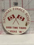 National Finals Rodeo Good Times Tours '90 Button Pinback