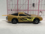 Gold Chevrolet Corvette 2000 Irwin BKC Diecast Car
