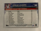 # 98 Trout Cabrera Cruz  RBI Leaders 2015 Topps Series One Baseball Card