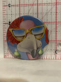 Flamingo Party Button Pinback