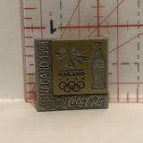 Nagano 1998 Olympics Coca Cola Lapel Hat Pin