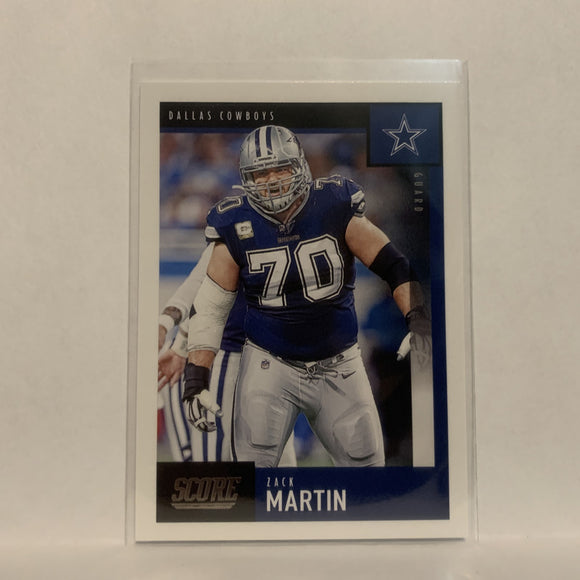 #166 Zack Martin Dallas Cowboys 2020 Score Football Card LE