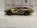 Gold Chevrolet Corvette 2000 Irwin BKC Diecast Car