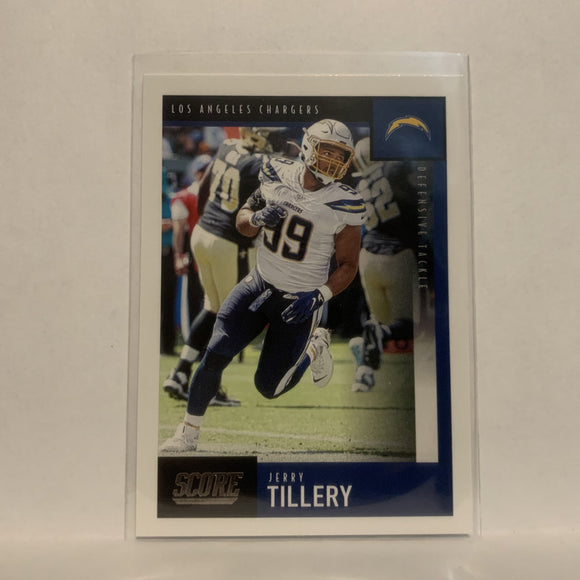 #147 Jerry Tillery Los Angeles Chargers 2020 Score Football Card LE