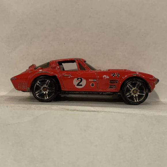 Red Corvette Grand Sport Hot Wheels Diecast Car FO