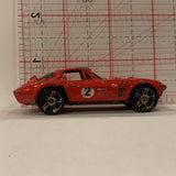 Red Corvette Grand Sport Hot Wheels Diecast Car FO