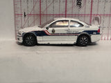 White Police Policia BMW M3 1/59 Realtoy Diecast Car