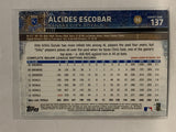 # 137 Alcides Escobar Kansas City Royals 2015 Topps Series One Baseball Card