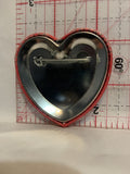 Offical Hug Tester Heart Button Pinback