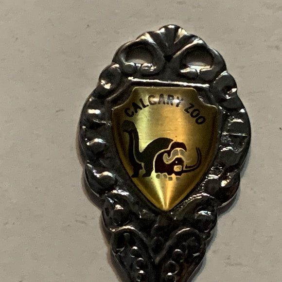 Calgary Zoo Dinosaur Musk Ox Collectable Souvenir Spoon AY