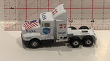White NASA Semi Truck Unbranded Toy Diecast Car