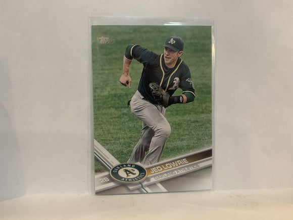 #578 Jed Lowrie Oakland Athletics 2017 Topps Series 2 Baseball Card MZ