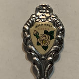 Alberta Wild Rose Flower Collectable Souvenir Spoon AY