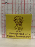 Deutsch Und Ich Passen Zusammen Button Pinback
