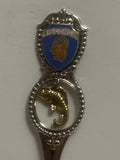 Wisconsin Native Warrior Fish Souvenir Spoon