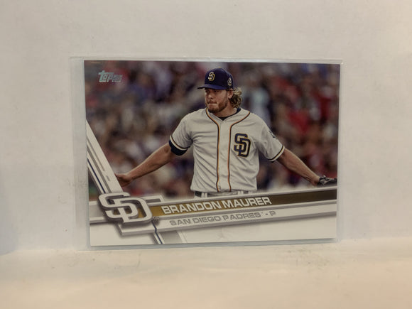 #624 Brandon Maurer San Diego Padres 2017 Topps Series 2 Baseball Card MZ