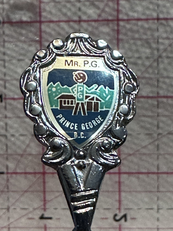 Mr PG Prince George British Columbia  Souvenir Spoon