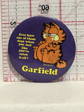 Garfield Eaten it all Slogen Jim Davis Button Pinback
