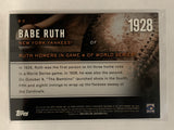 # H-2  Babe Ruth New York Yankees 2015 Topps Series One Baseball Card