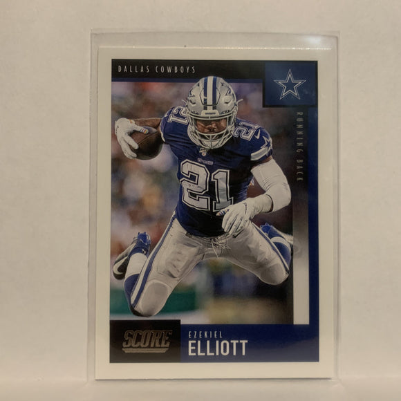 #169 Ezekiel Elliott Dallas Cowboys 2020 Score Football Card LF