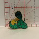 Cactus and Flower Lapel Hat Pin