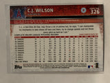 # 326 C.J. Wilson Los Angeles Angels 2015 Topps Series One Baseball Card