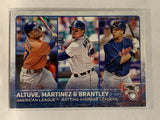 # 2 Altuve Martinez Brantley Batting Leaders 2015 Topps Series One Baseball Card