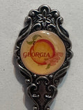 Georgia Peach Flower Silverplated  Souvenir Spoon