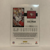 #313 Tevin Coleman San Francisco 49ers 2020 Score Football Card LF