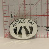 Apres Ski Footprints Lapel Hat Pin