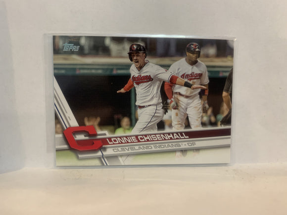 #535 Lonnie Chisenhall Cleveland Indians 2017 Topps Series 2 Baseball Card MZ1