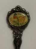 New York Eastern Bluebird Rose Souvenir Spoon