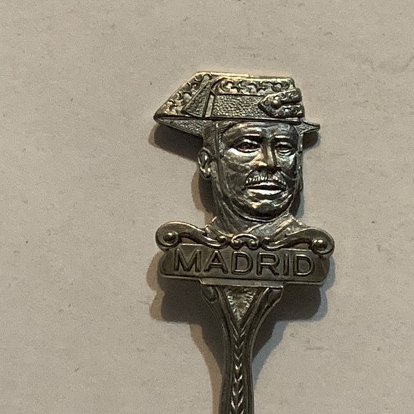 Madrid Spain Figure Collectable Souvenir Spoon AZ
