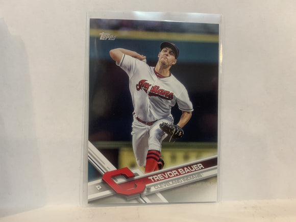 #533 Trevor Bauer Cleveland Indians 2017 Topps Series 2 Baseball Card MZ1