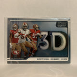#3D-NFD Buckner Warner Bosa San Francisco 49ers 2020 Score Football Card LG