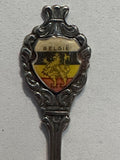 Belgie Belgium Flag Crest Emblem  Souvenir Spoon