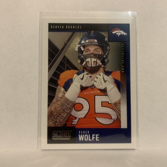 #129 Derek Wolfe Denver Broncos 2020 Score Football Card LG