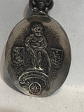 Belgie Belgium Flag Crest Emblem  Souvenir Spoon