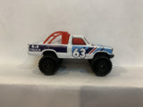 White #63 4x4 Open Back Truck 1981 Matchbox Loose Diecast Car
